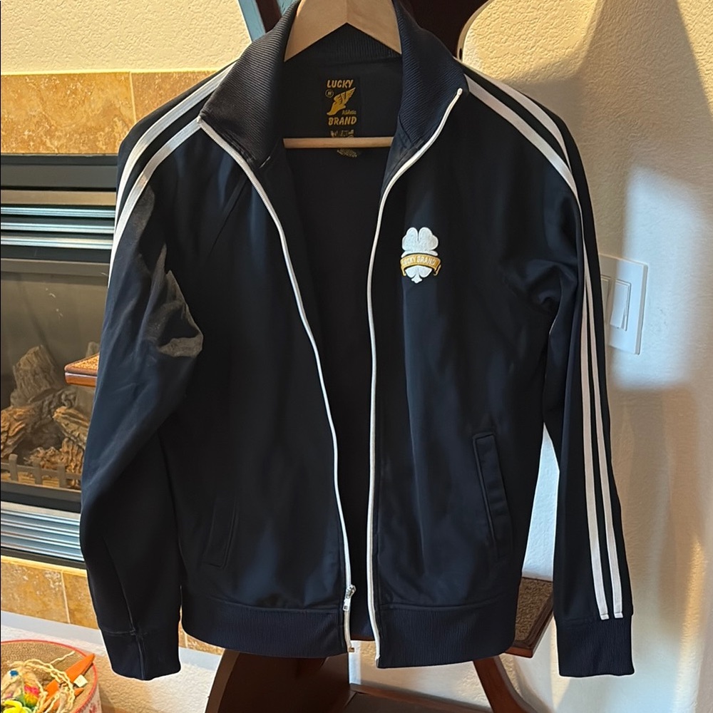 Lucky Brand Black Jacket with White Accents